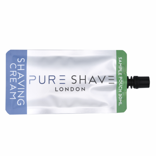 Shaving Cream Sample Pouch