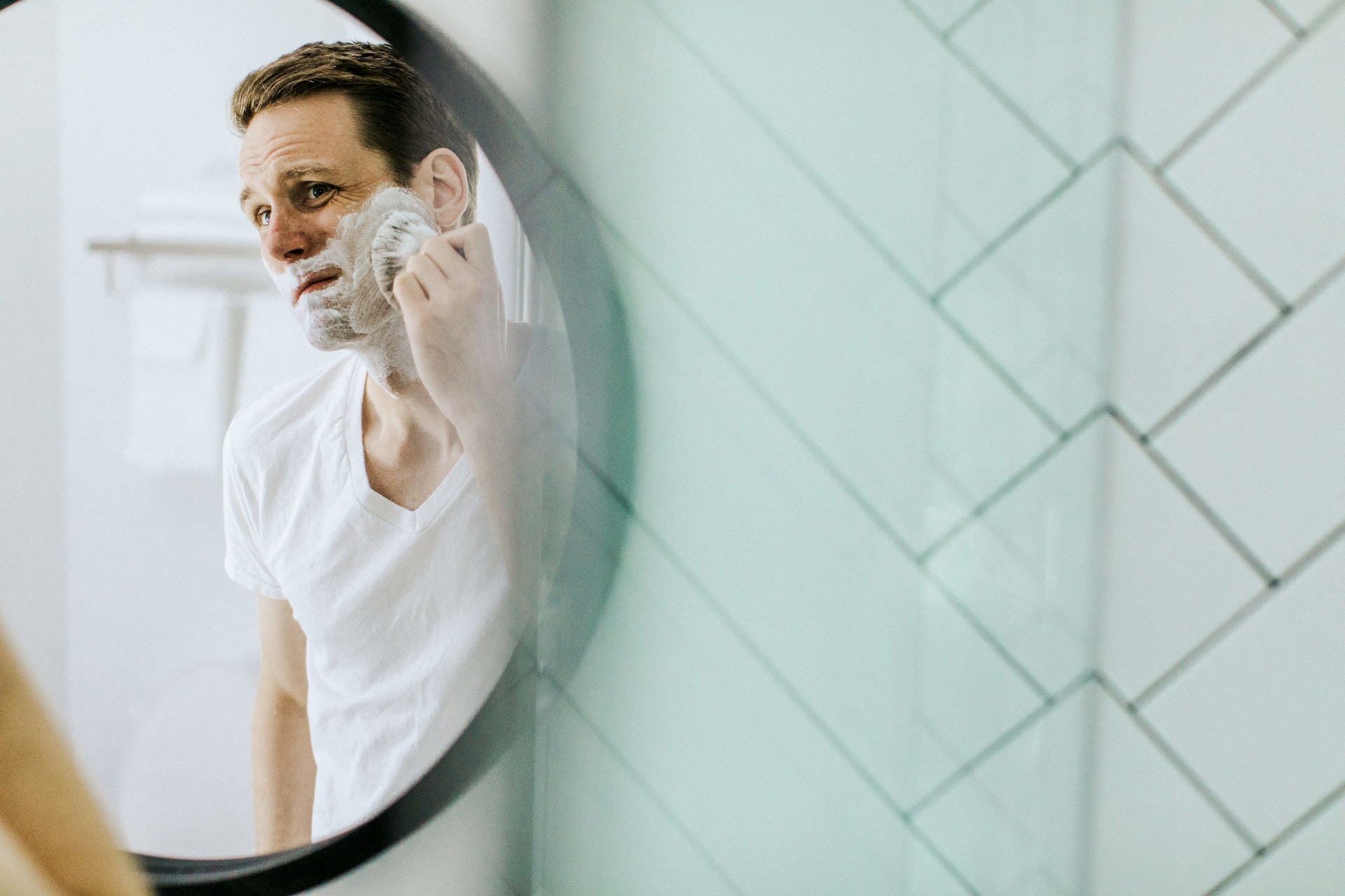 male shaving