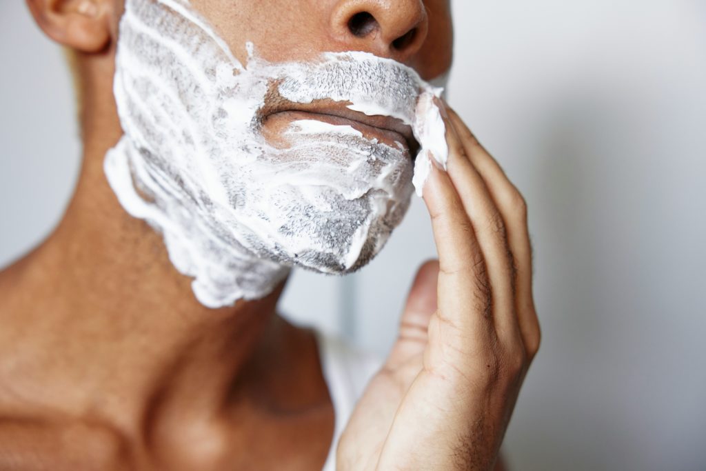 shaving beard