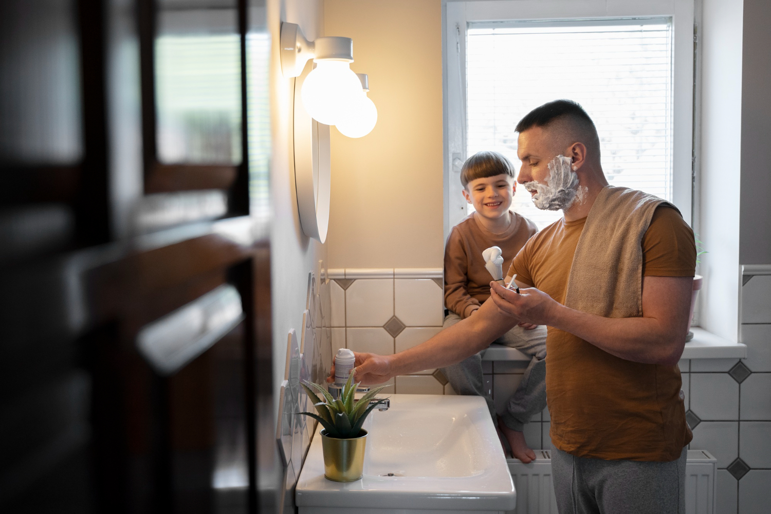 shaving routine