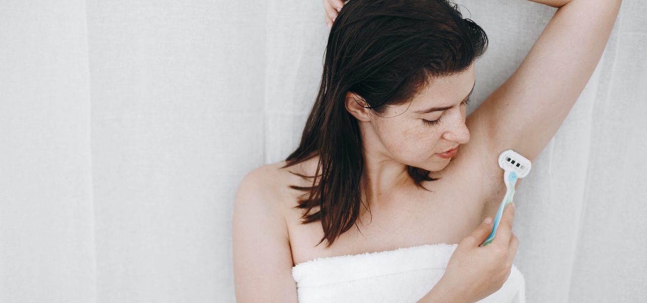 female shaving