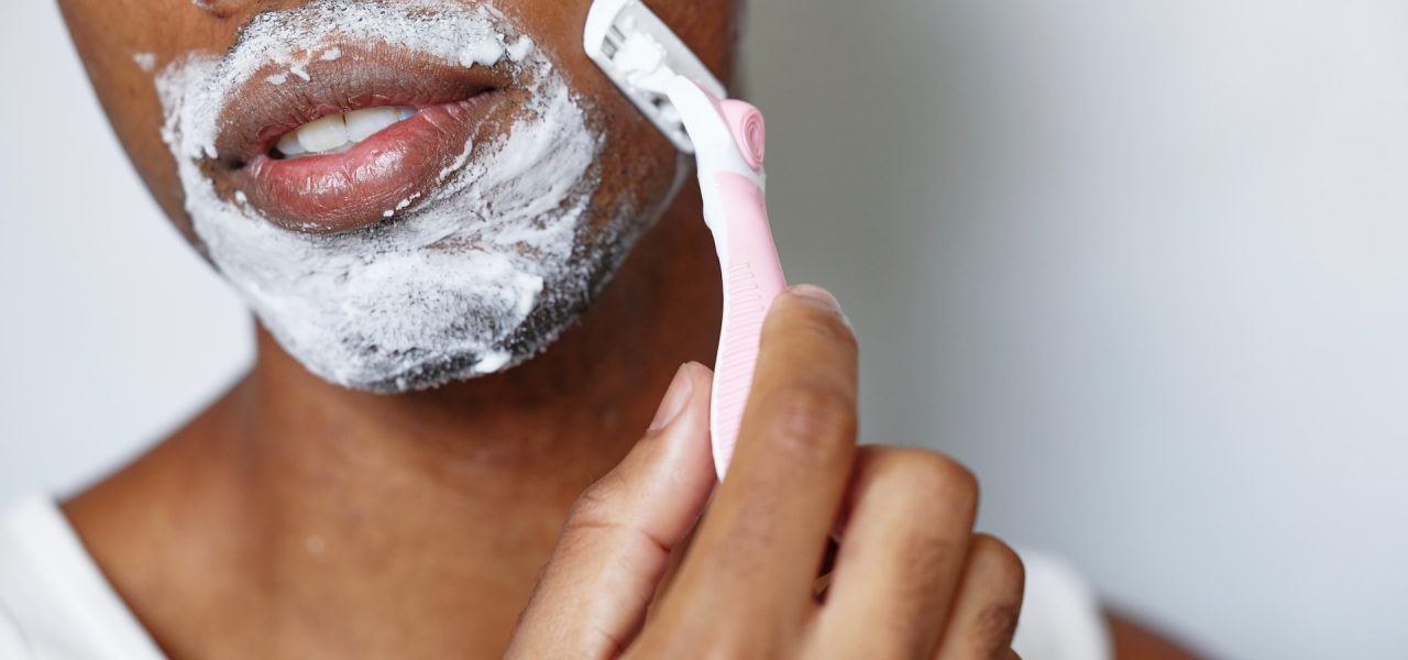 guy shaving